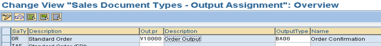 Output Type assignment