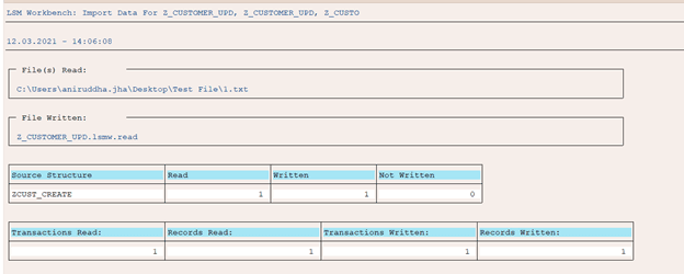 LSMW-Skjerm les data