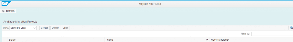 Legacy Transfer Migration Cockpit -