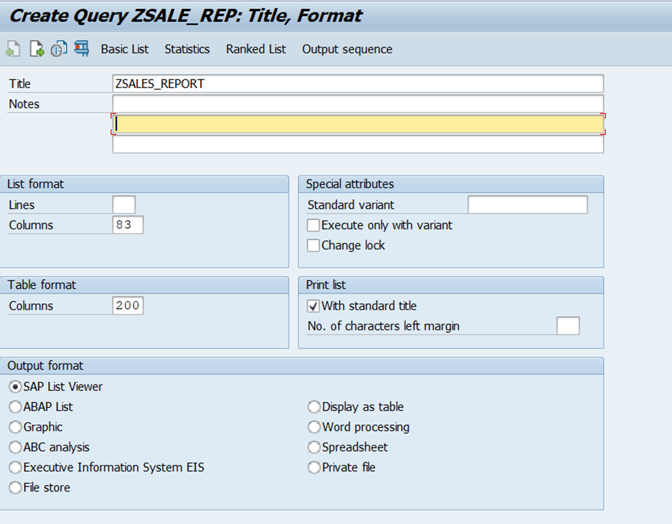 how to build an ad hoc query