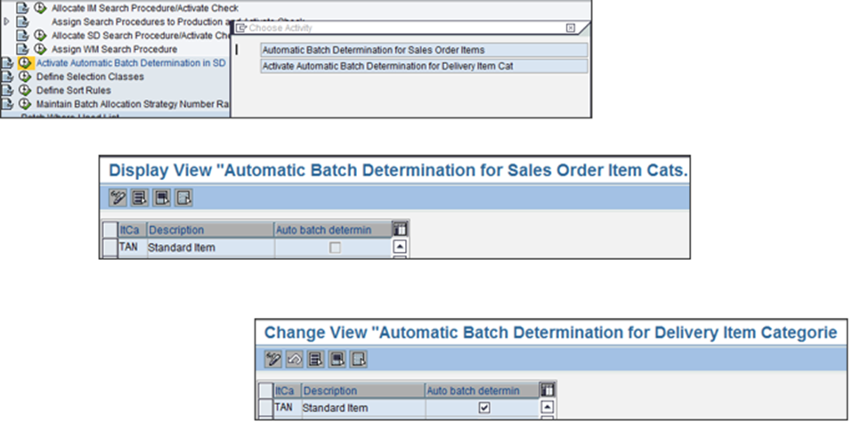 Item category in Batch Determination