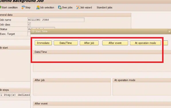 background jobs in sap