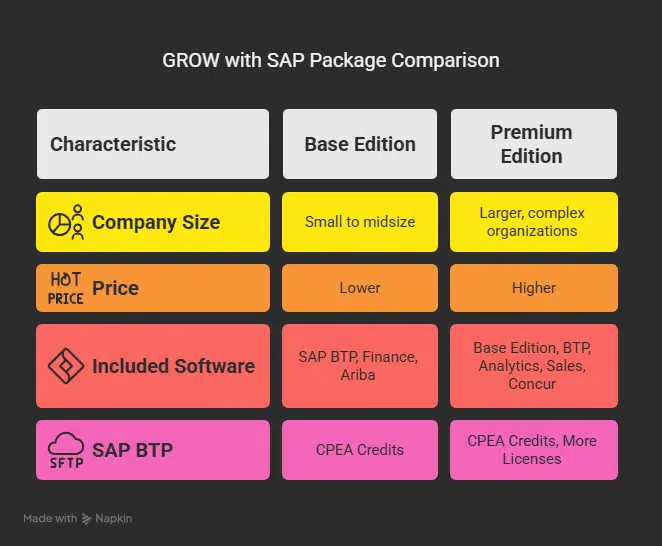GROW with SAP vs RISE with SAP
